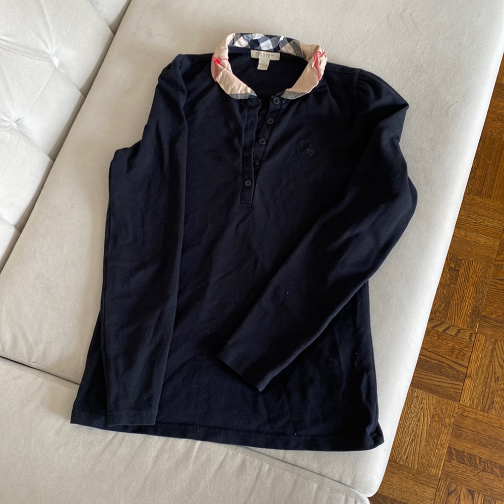 Burberry long sleeve color top